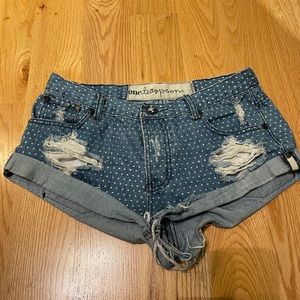 One Teaspoon Polka Dot Bandit Shorts